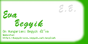 eva begyik business card